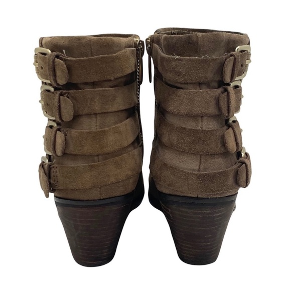 Sam Edelman Lucca Ankle Heeled Buckle Booties - Picture 6 of 13